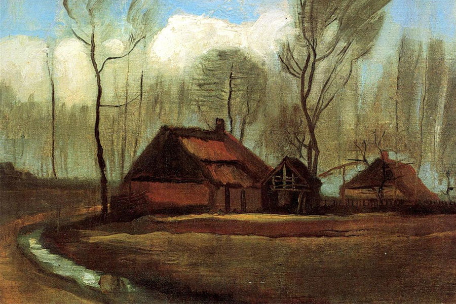 Farmhouses among Trees 1883